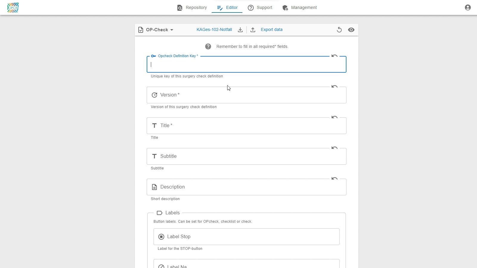 OP-Check Editor preview